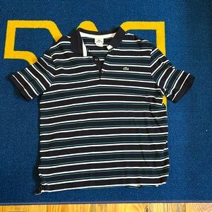 Striped Lacoste Polo